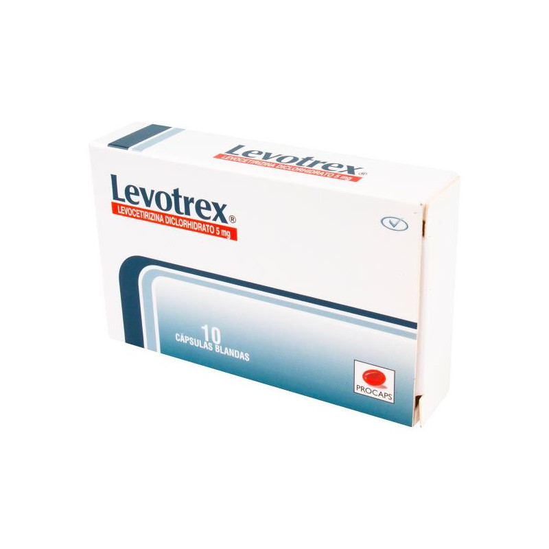 LEVOTREX 5 MG 10 CAPSULAS (DA) CETIRIZINA