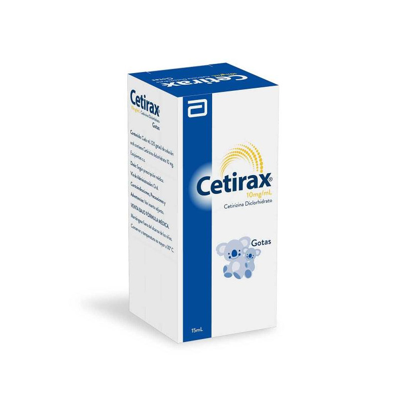 CETIRAX GOTAS 10 MG 15 ML (DA)(PB) CETIRIZINA CETIRAX GOTAS 10 MG 15 ML (DA)(PB) CETIRIZINA