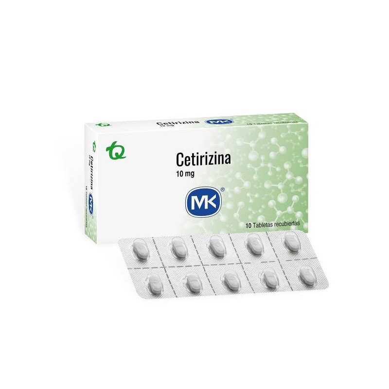CETIRIZINA 10 MG 10 TABLETAS MK CETIRIZINA CETIRIZINA 10 MG 10 TABLETAS MK CETIRIZINA