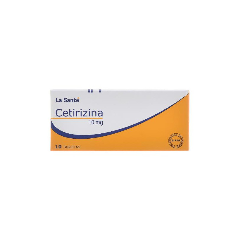 CETIRIZINA 10 MG 10 TABLETAS LS CETIRIZINA