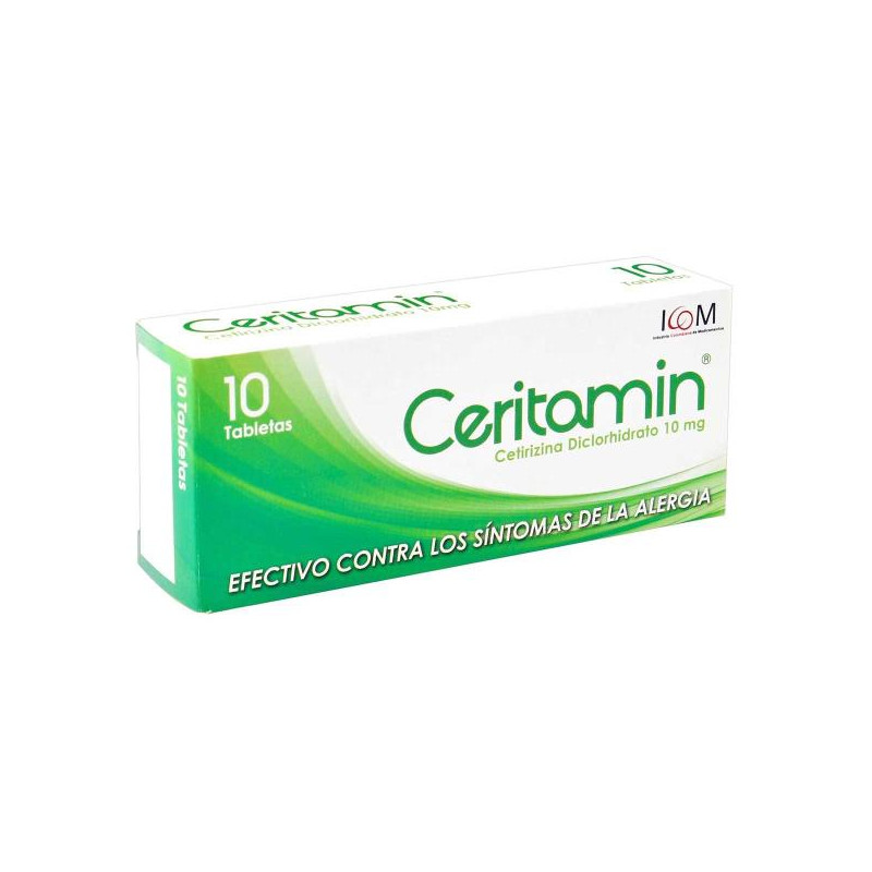 CERITAMIN 10 MGS X 10 TBS (PUMCV) (CETIRIZINA)