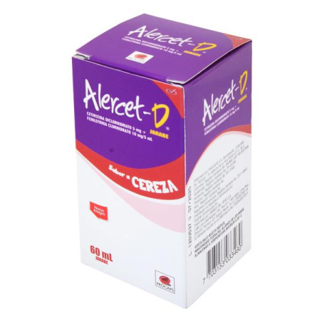 ALERCET D JARABE 60 ML (DA) CETIRIZINA-PSEUDOEFEDRINA