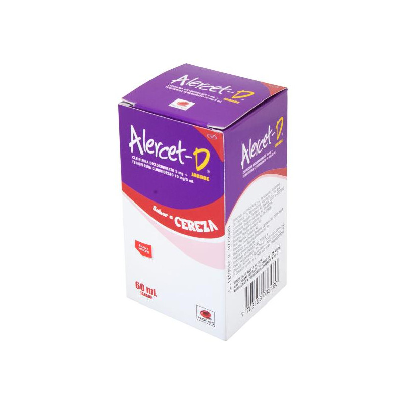 ALERCET D JARABE 60 ML (DA) CETIRIZINA-PSEUDOEFEDRINA