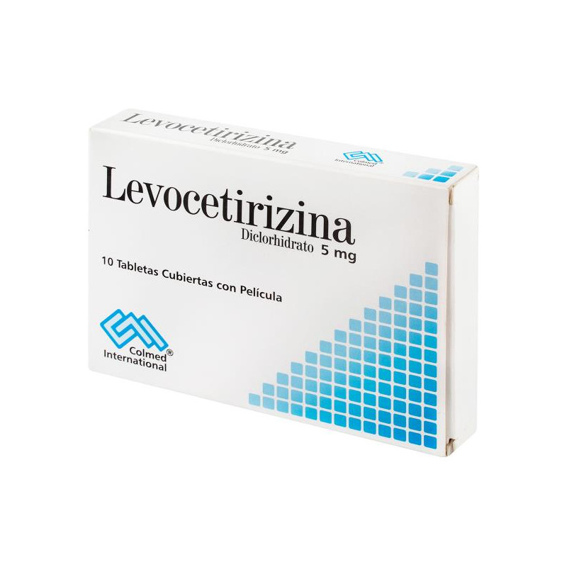 LEVOCETIRIZINA 5 MG 10 TABLETAS PC LEVOCETIRIZINA