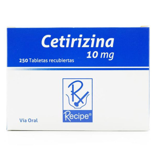 CETIRIZINA 10 MG 250 TABLETAS RC CETIRIZINA CETIRIZINA 10 MG 250 TABLETAS RC CETIRIZINA