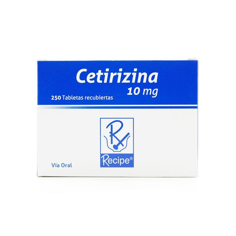 CETIRIZINA 10 MG 250 TABLETAS RC CETIRIZINA CETIRIZINA 10 MG 250 TABLETAS RC CETIRIZINA