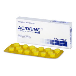 ACIDRINE 10 MG 15 COMPRIMIDOS CETIRIZINA