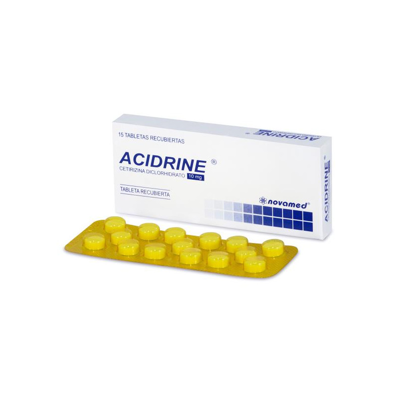 ACIDRINE 10 MG 15 COMPRIMIDOS CETIRIZINA