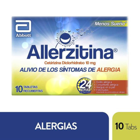 ALLERZITINA 10 MG 10 TABLETAS CETIRIZINA