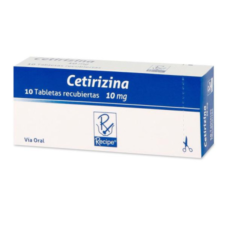 CETIRIZINA 10 MG 10 TABLETAS RC CETIRIZINA