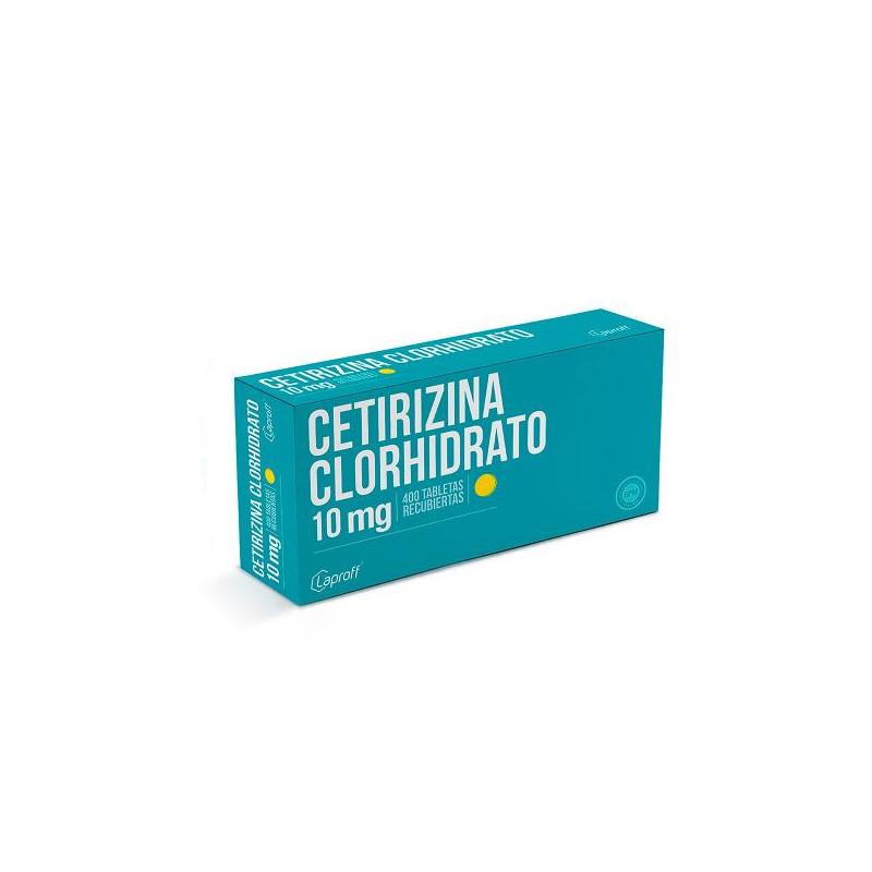 CETIRIZINA 10 MG 400 TABLETAS LP CETIRIZINA 