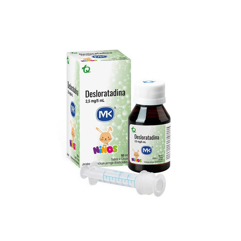 DESLORATADINA 2.5 MG JARABE 60 ML MK DESLORATADINA