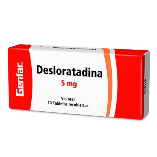 DESLORATADINA 5 MG 10 TABLETAS GF DESLORATADINA