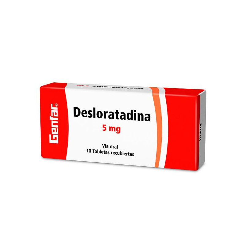 DESLORATADINA 5 MG 10 TABLETAS GF DESLORATADINA