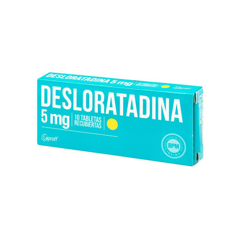 DESLORATADINA 5 MG 10 TABLETAS LP DESLORATADINA