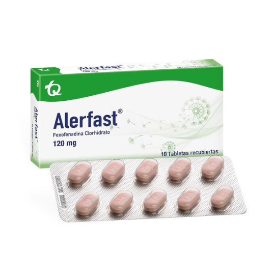 ALERFAST 120 MG 10 TABLETAS (DA) FEXOFENADINA