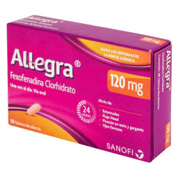 ALLEGRA 120 MG 10 COMPRIMIDOS (DA) FEXOFENADINA