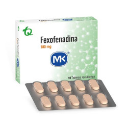 FEXOFENADINA 180 MG 10 TABLETAS MK FEXOFENADINA