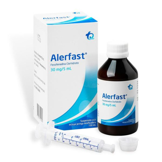 ALERFAST SUSPENSION ORAL 150 ML FEXOFENADINA ALERFAST SUSPENSION ORAL 150 ML FEXOFENADINA