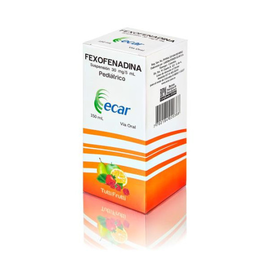 FEXOFENADINA JARABE 30 MG 150 ML ECAR FEXOFENADINA FEXOFENADINA JARABE 30 MG 150 ML ECAR FEXOFENADINA