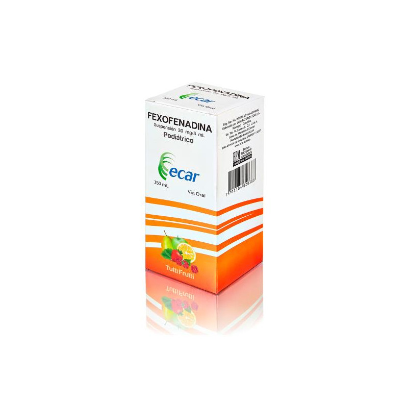FEXOFENADINA JARABE 30 MG 150 ML ECAR FEXOFENADINA FEXOFENADINA JARABE 30 MG 150 ML ECAR FEXOFENADINA