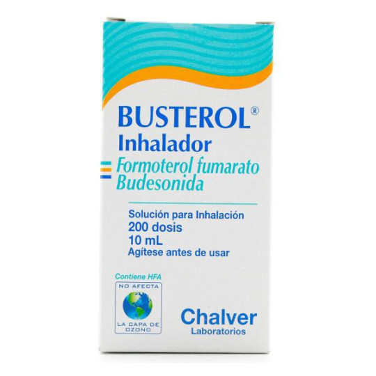 BUSTEROL INHALADOR 200 DOSIS (A) BUDESONIDA-FORMOTEROL BUSTEROL INHALADOR 200 DOSIS (A) BUDESONIDA-FORMOTEROL