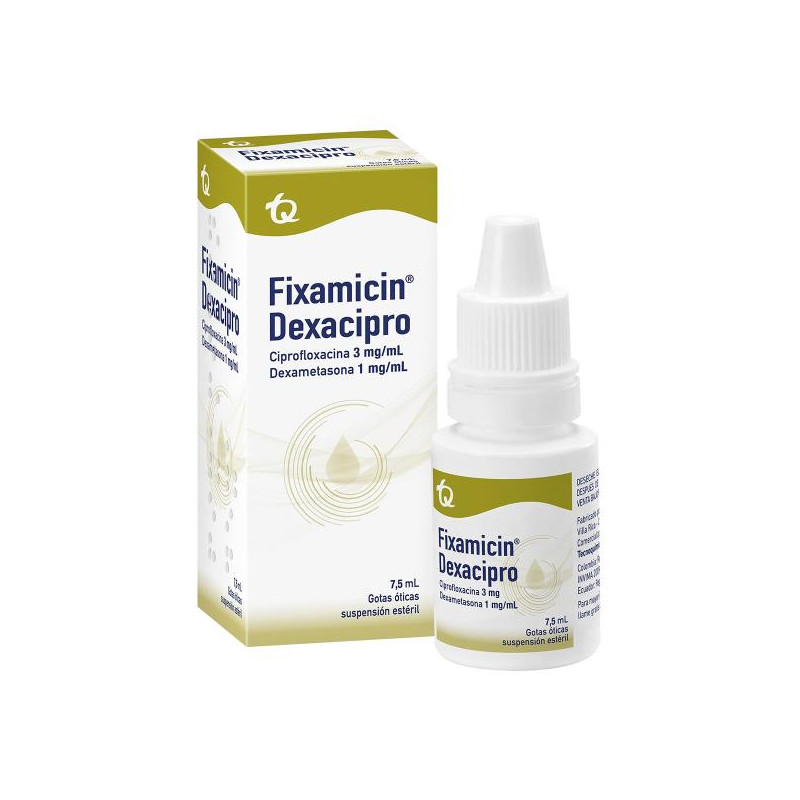 FIXAMICIN DEXACIPRO GOTAS 7.5 ML (DA) DEXAMETASONA-CIPROFLOXACINA