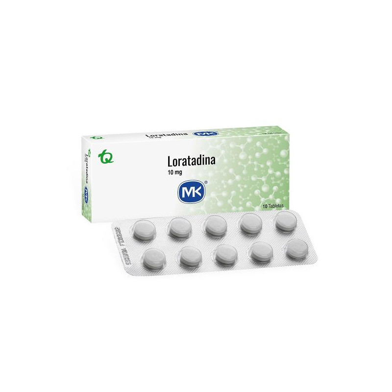 LORATADINA 10 MG 10 TABLETAS MK LORATADINA
