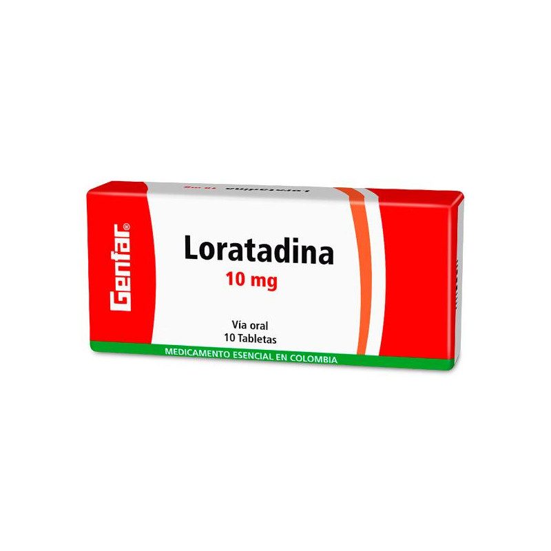 LORATADINA 10 MG 10 TABLETAS GF LORATADINA