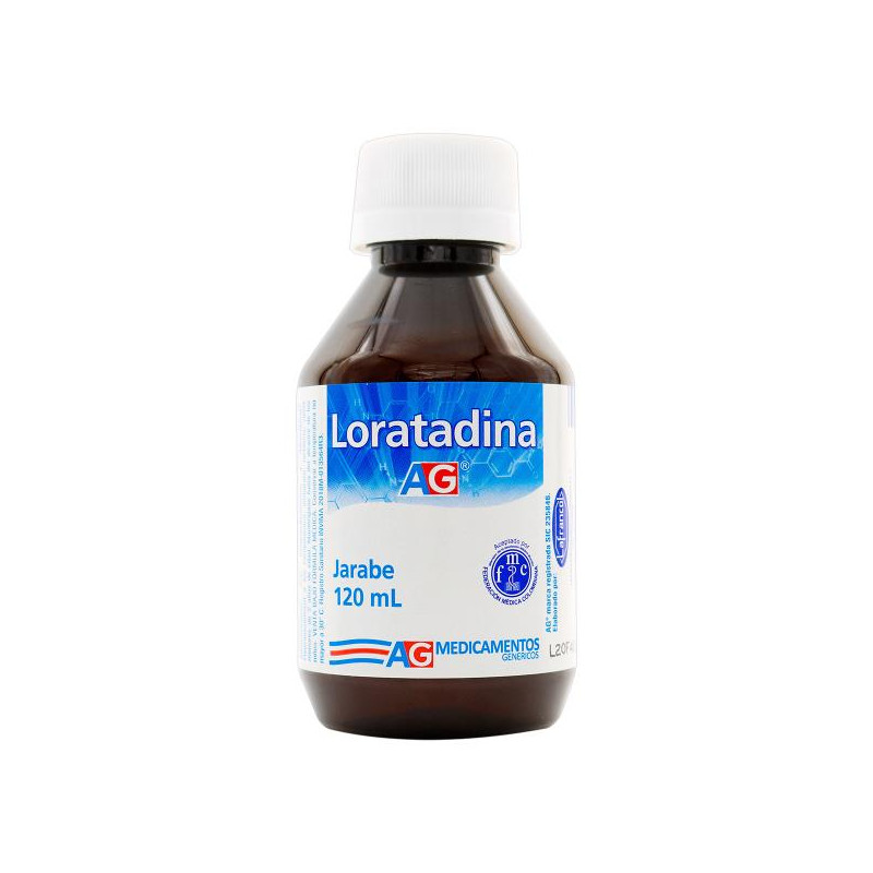 LORATADINA JARABE 120 ML AG LORATADINA LORATADINA JARABE 120 ML AG LORATADINA