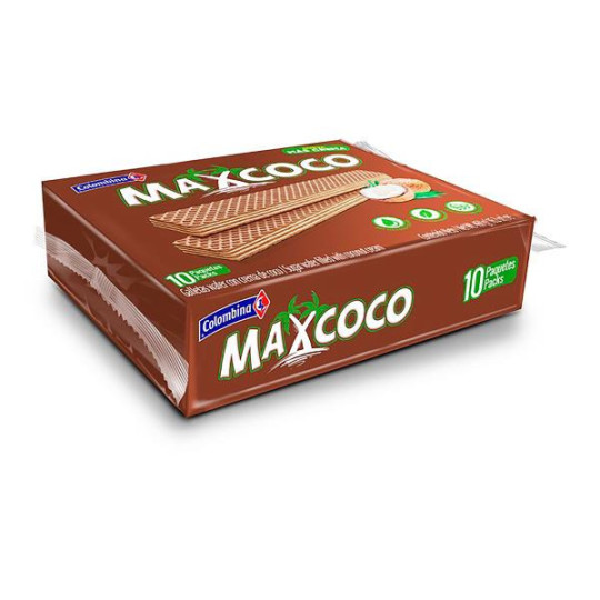 GALLETA MAX COCO WAFER 10 UNIDADES GALLETAS GALLETA MAX COCO WAFER 10 UNIDADES GALLETAS