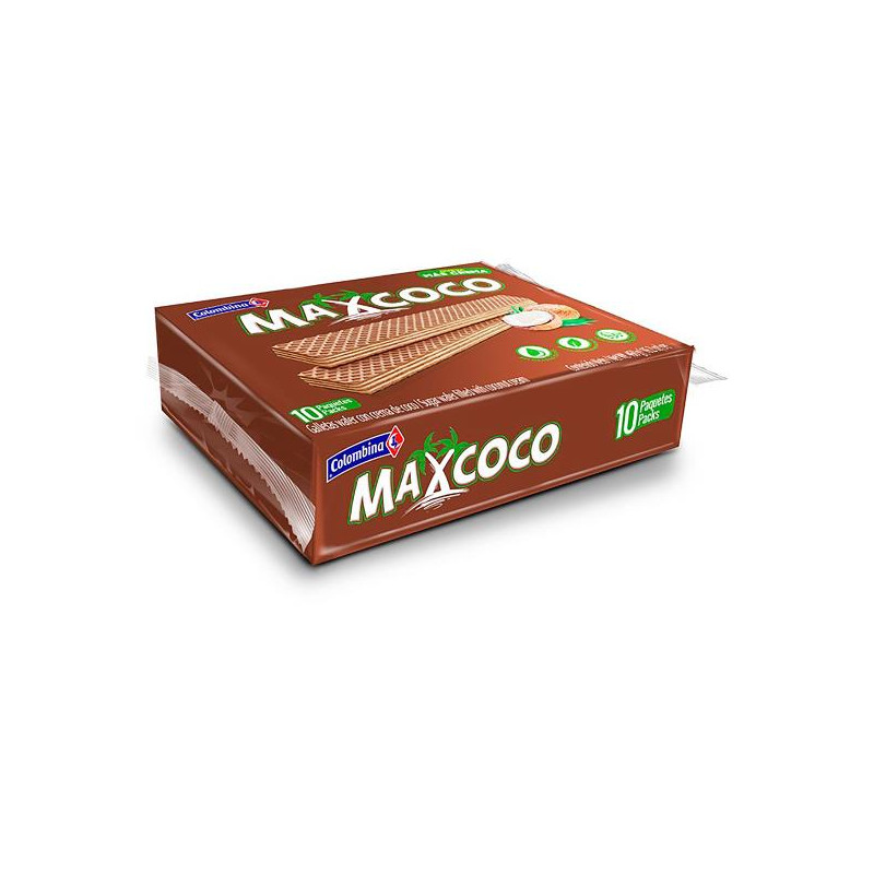 GALLETA MAX COCO WAFER 10 UNIDADES GALLETAS GALLETA MAX COCO WAFER 10 UNIDADES GALLETAS