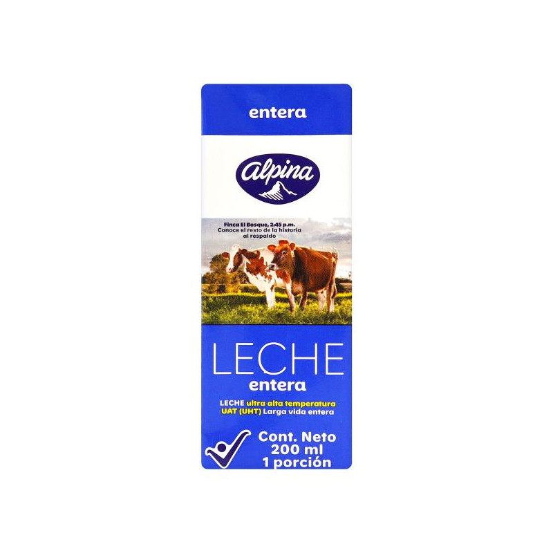 LECHE ALPINA ENTERA 200 ML