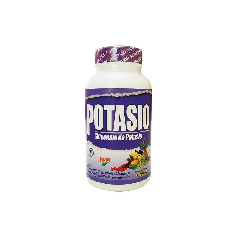 POTASIO NATURAL 60 CAPSULAS SODIO-POTACIO-CALCIO-MAGNESIO. 