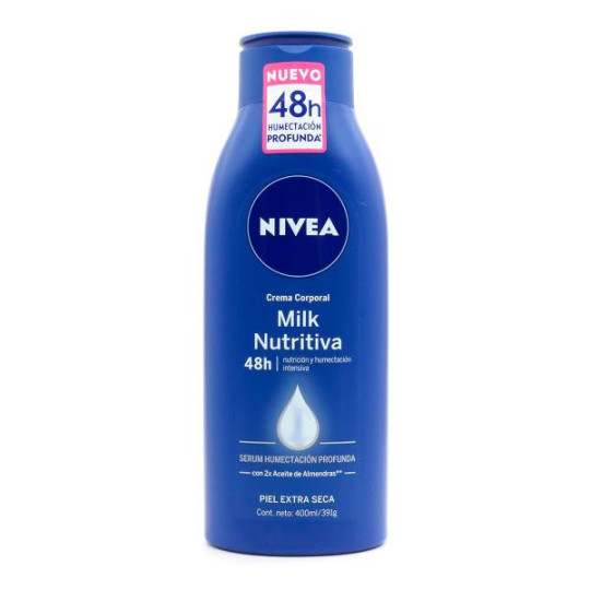 CREMA NIVEA BODY MILK ALMENDRAS 400 ML CREMAS
