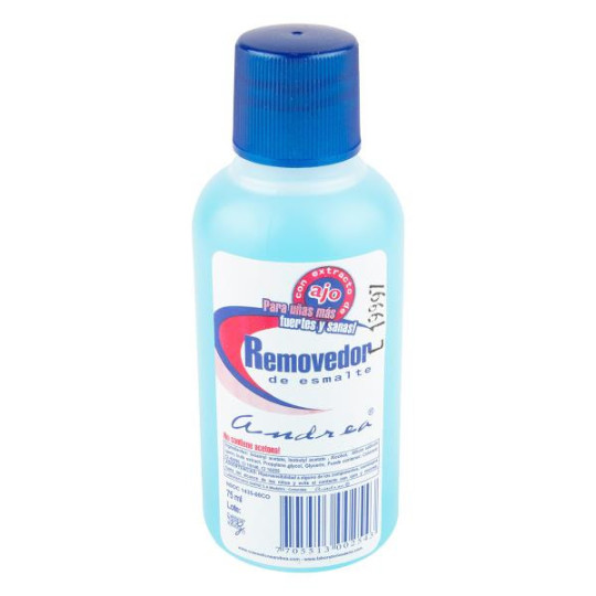 REMOVEDOR ANDREA 75 ML REMOVEDOR DE ESMALTE