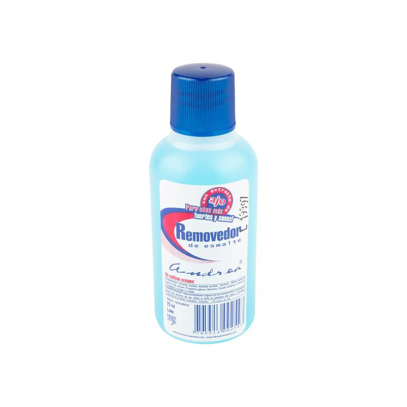 REMOVEDOR ANDREA 75 ML REMOVEDOR DE ESMALTE
