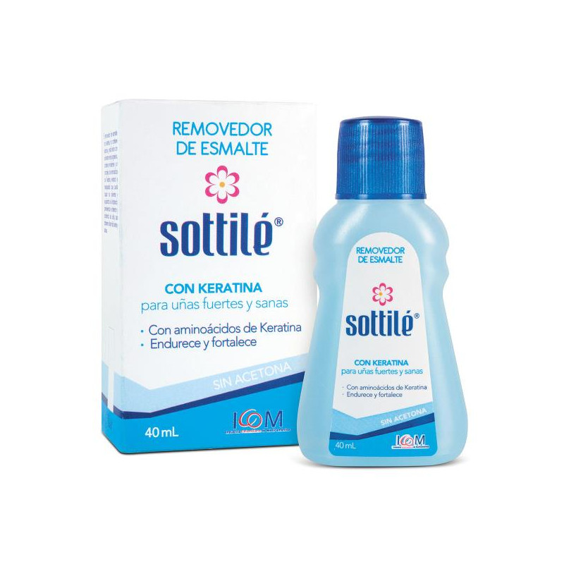 REMOVEDOR SOTTILE KERATINA 40 ML REMOV. ESMALTE