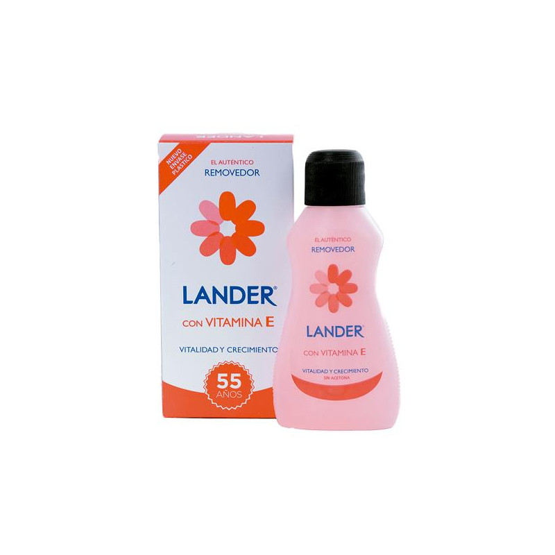 REMOVEDOR LANDER VITAMINA E 55 ML REMOVEDOR DE ESMALTE