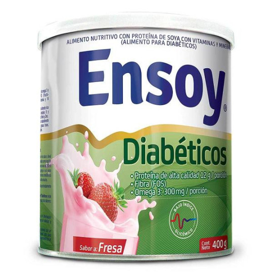 ENSOY DIABETICOS FRESA 400 GR LECHES EN POLVO