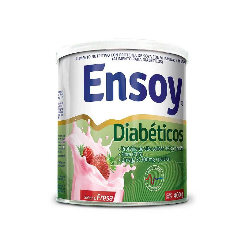 ENSOY DIABETICOS FRESA 400 GR LECHES EN POLVO