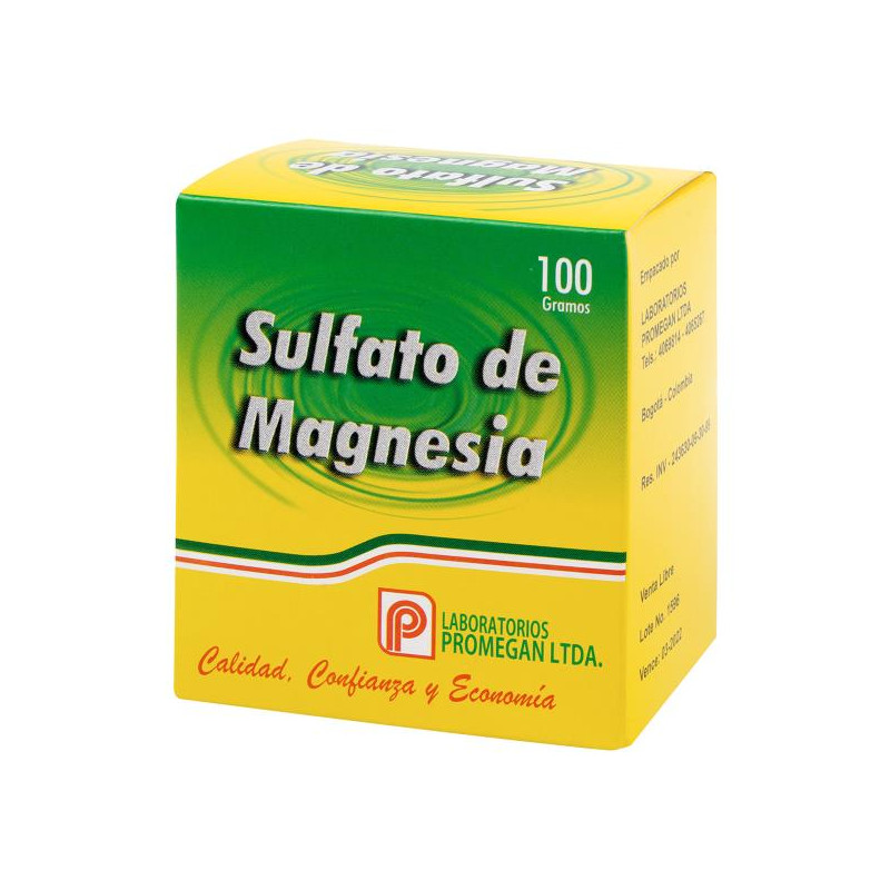 SULFATO DE MAGNESIA 100 GR PROMEGAN SULFATO DE MAGNESIA