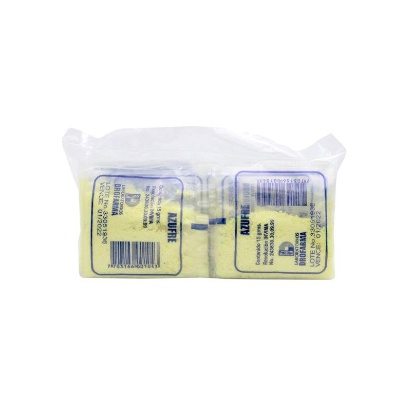 AZUFRE 25 SBS 15 GR DROFARMA AZUFRE