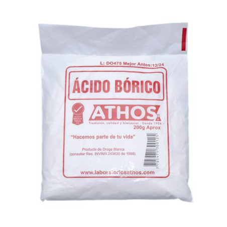 ACIDO BORICO 200 GR ATHOS ACIDO BORICO