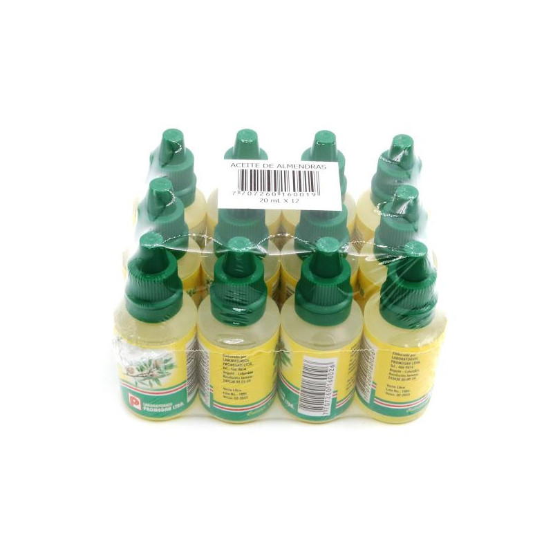 ACEITE ALMENDRAS 20 ML 12 UDS PROMEGAN ACEITE DE ALMENDRAS