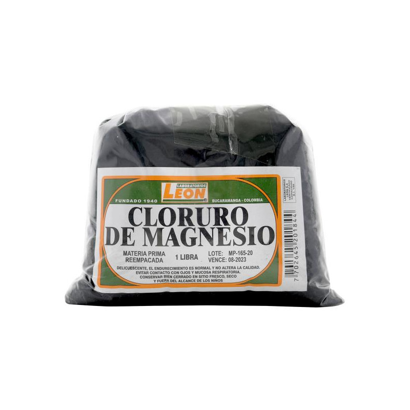 CLORURO DE MAGNESIO 500 GR LEON CLORURO DE MAGNESIO 