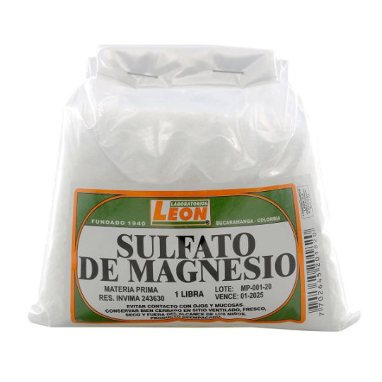 SULFATO DE MAGNESIA 500 GR LEON SULFATO DE MAGNESIA 500 GR LEON