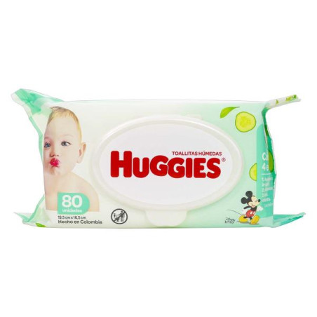 TOA.HUGGIES ONE DONE 80 UDS TOALLAS HUMEDAS