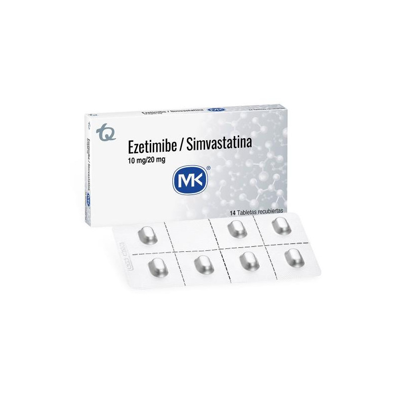 EZETIMIBA 10 MG SIMVAST.20 MG 14 TBS MK SIMVASTATINA EZETIMIBA 10 MG SIMVAST.20 MG 14 TBS MK SIMVASTATINA