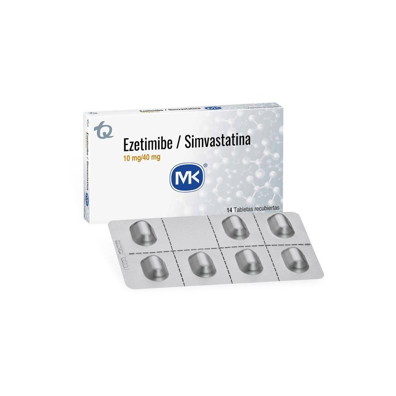 EZETIMIBA 10 MG SIMVAST.40 MG 14 TBS MK SIMVASTATINA